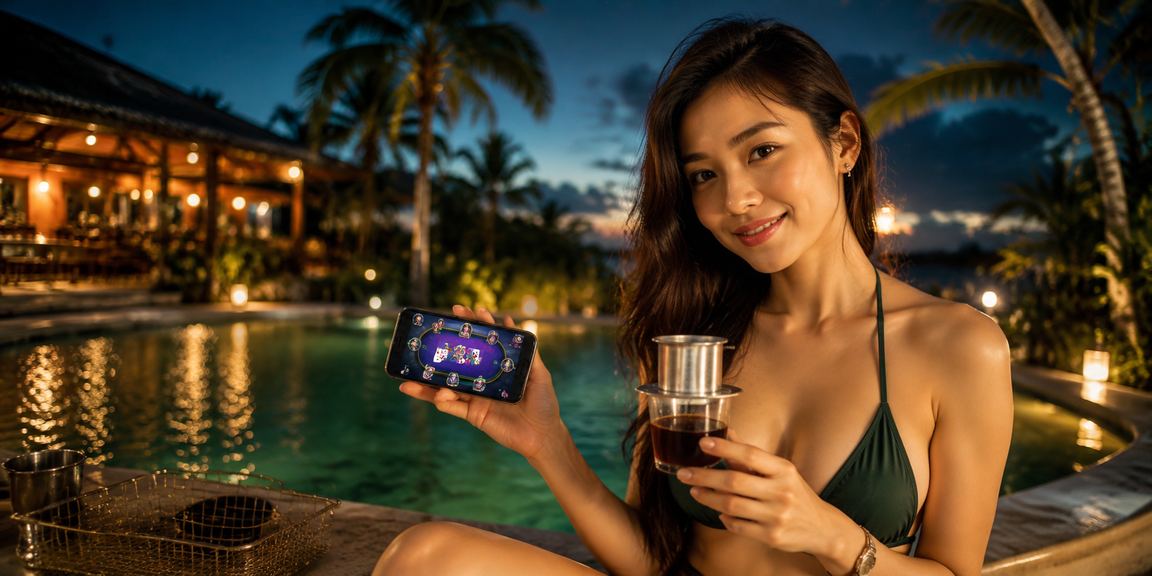 Người chơi tại Buôn Ma Thuột thưởng thức card game tại quán cà phê cùng điện thoại