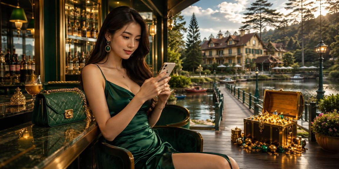 Người chơi Đà Lạt thưởng thức slot game trên điện thoại qua jiun88