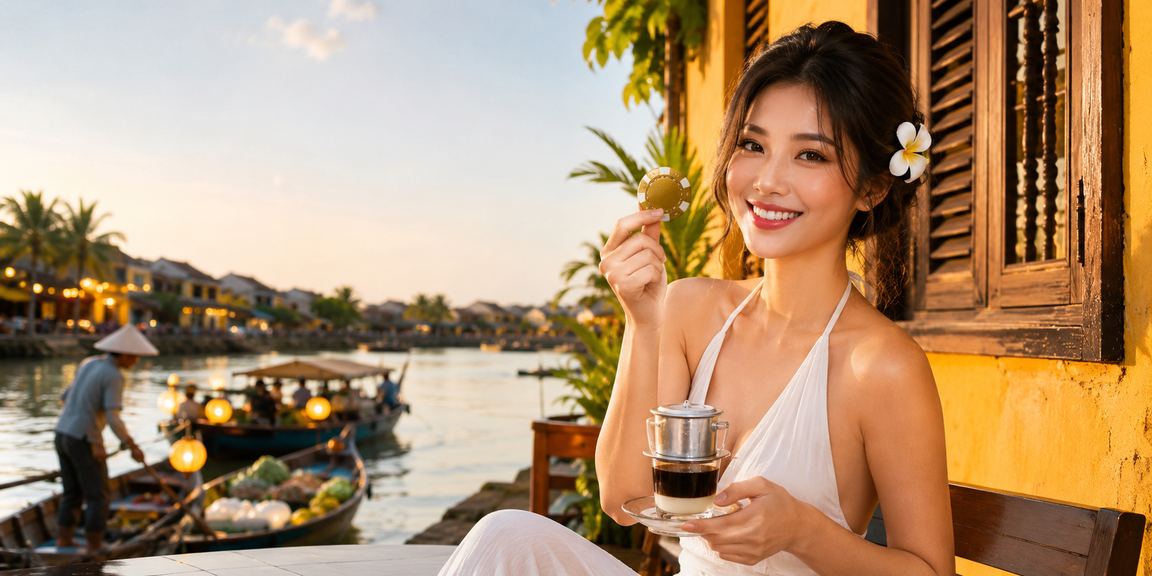 Người dùng Hội An theo dõi cược bóng rổ trực tuyến bên tách cà phê buổi sáng